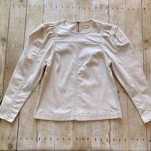 NWOT Ulla Johnson Blanc Kirby Puff Sleeve Blouse